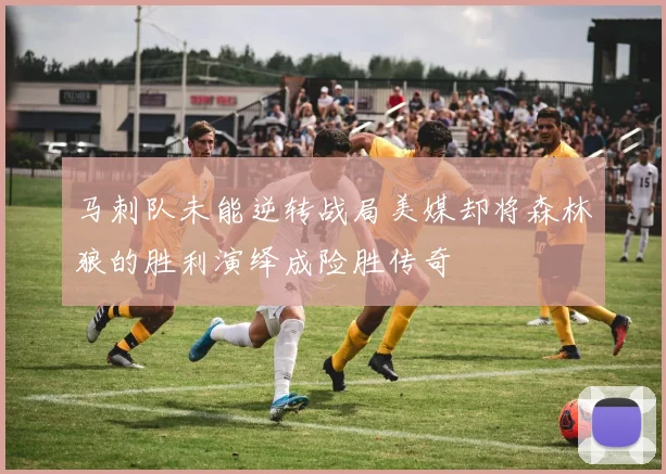 马刺队未能逆转战局美媒却将森林狼的胜利演绎成险胜传奇